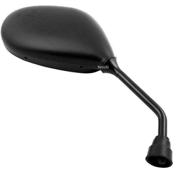 MIRAX02 ミラックス MIRAX ホンダ・スズキ用楕円ミラー 正ネジ8mm 右側 黒 JP店