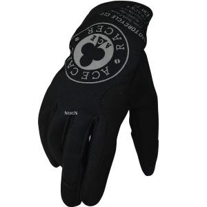 AG001MM-GY/XL AG001MM エースカフェロンドン ACE CAFE LONDON 春夏モデル メカニックメッシュグローブ 黒/グレー XLサイズ JP店