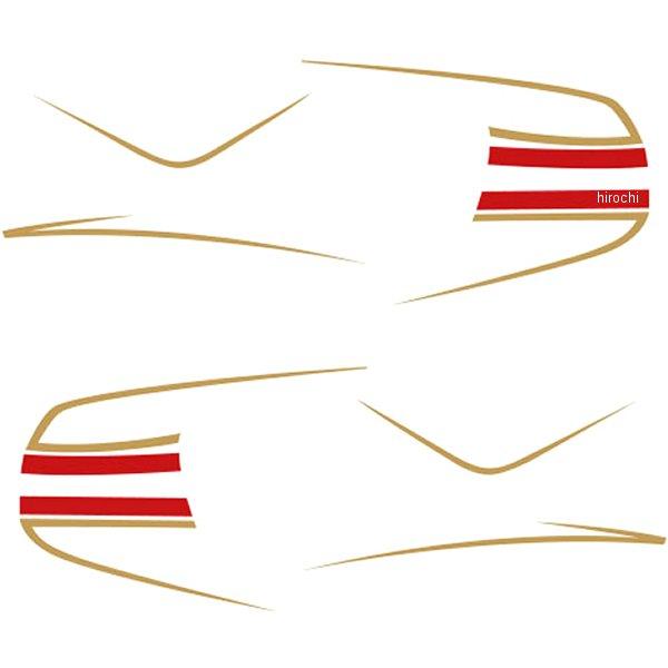 st-4_rdg ワールドウォーク RZノスタルジックステッカー XSR155 赤/ゴールド JP店