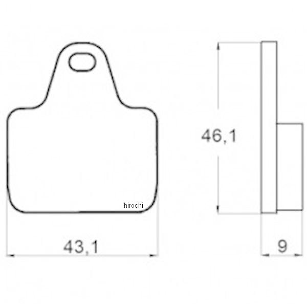 403-AGPA134-ST アコサット ACCOSSATO ブレーキパッド AGPA134 スタン...
