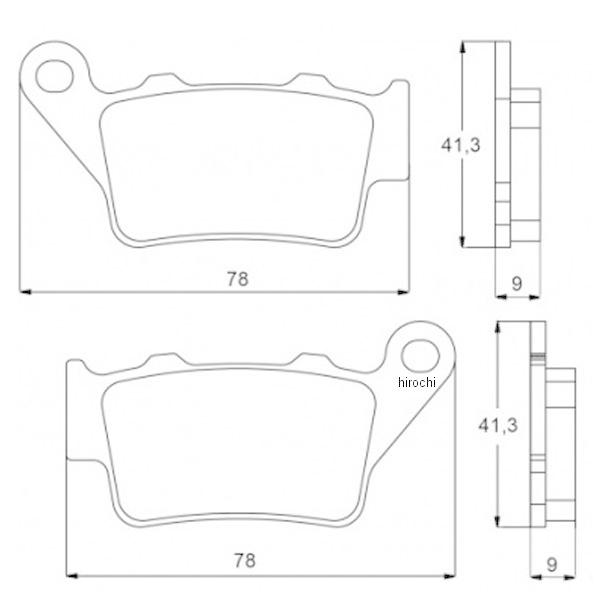 403-AGPP091-OR アコサット ACCOSSATO ブレーキパッド AGPP091 オーガ...