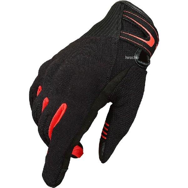 KDR-RCGL3RXL カエディア Kaedear プロテクターメッシュグローブ  レッド Lサイ...