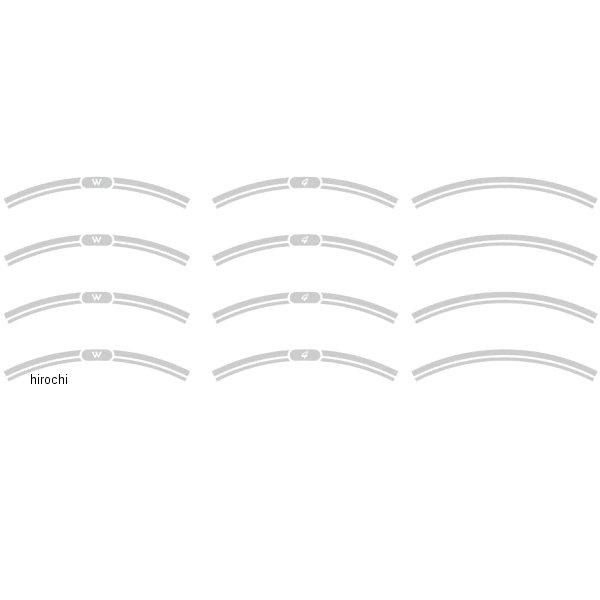w400rim_s ワールドウォーク NEO CLASSICリムステッカー W400 シルバー JP...