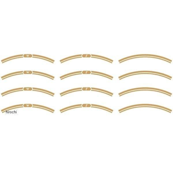 w800rim_g ワールドウォーク NEO CLASSICリムステッカー W800 ゴールド JP...