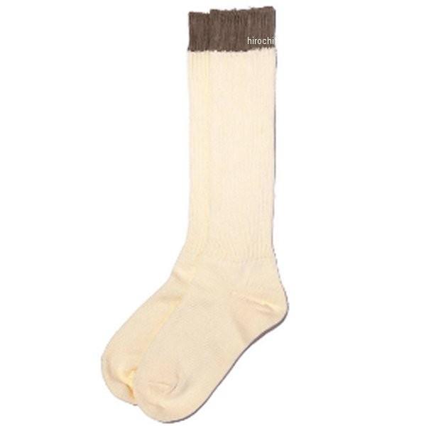 8031 カドヤ KADOYA 靴下 BOOTS SOCKS アイボリー/グレー Lサイズ JP店