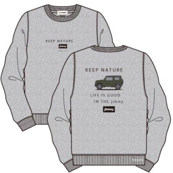 2202SZ02-32 スズキ ジムニー スウェットシャツ バックプリント M.グレー XLサイズ ...
