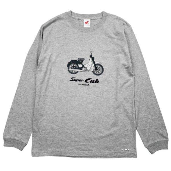 2302HD01-51 ホンダ ベーシックスーパーカブ長袖Tシャツ Mグレー Lサイズ JP店