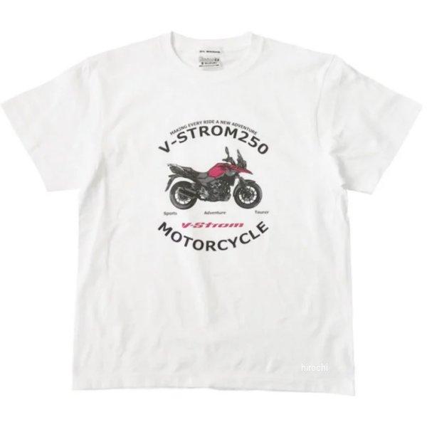 2401SZ21-01 スズキ SUZUKI V-STROM250 Tシャツ 白/赤 Lサイズ JP...