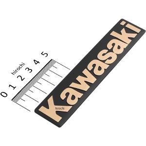 カワサキ（Kawasaki） ☆KAWASAKI 大文字 クラシック エンブレム☆2枚