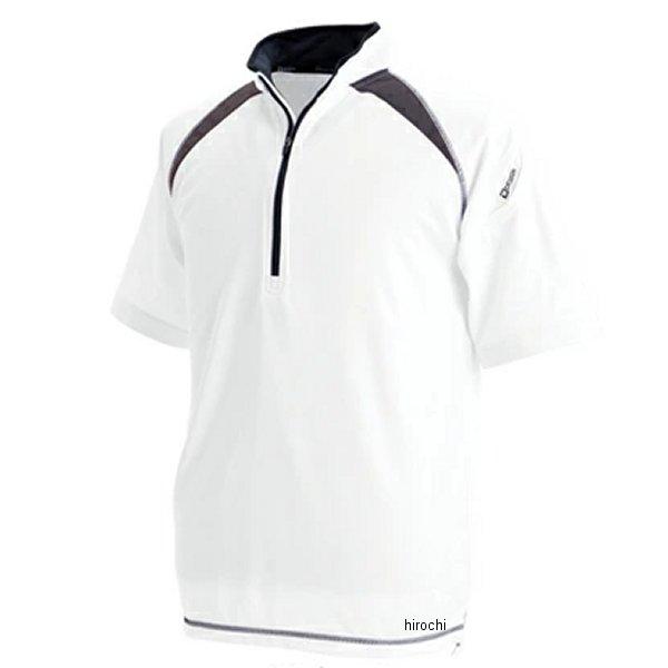 【メーカー在庫あり】 3015 TSデザイン ショートスリーブハーフジップ 白 6Lサイズ JP店