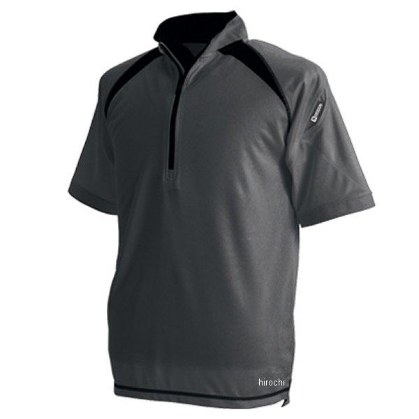 【メーカー在庫あり】 3015 TSデザイン ショートスリーブハーフジップ チャコールグレー 6Lサ...