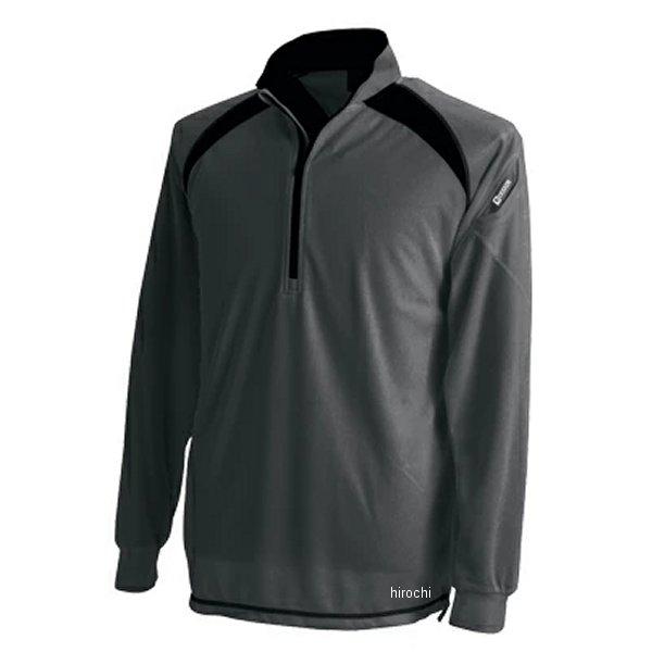 【メーカー在庫あり】 3025 TSデザイン ロングスリーブハーフジップ チャコールグレー Mサイズ...