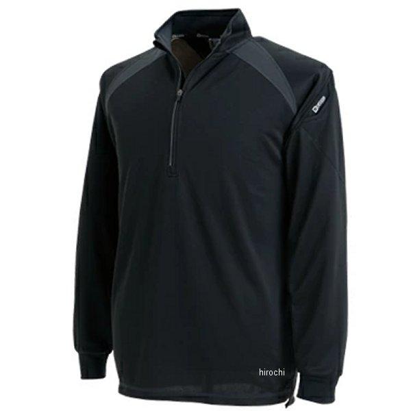 【メーカー在庫あり】 3025 TSデザイン ロングスリーブハーフジップ 黒 SSサイズ JP店
