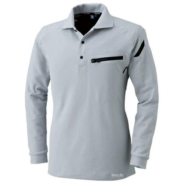 【メーカー在庫あり】 5105 TSデザイン ワークニットロングポロシャツ シルバーグレー SSサイ...