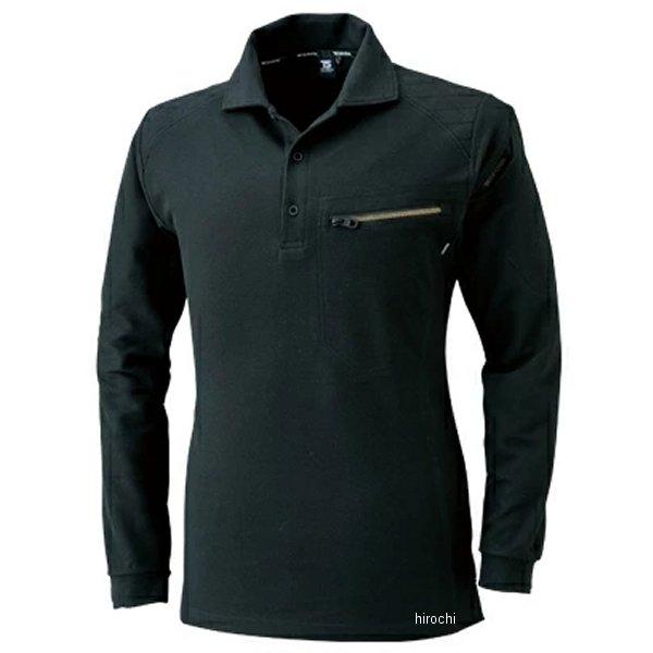 【メーカー在庫あり】 5105 TSデザイン ワークニットロングポロシャツ 黒 LLサイズ JP店