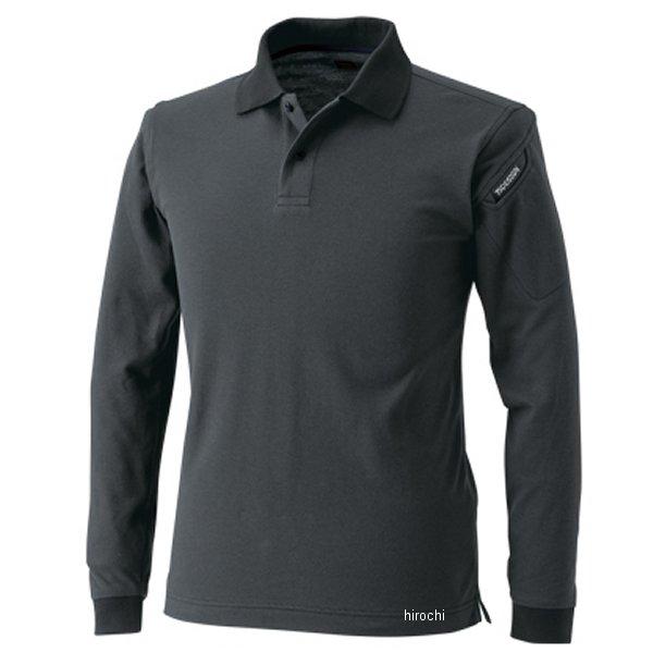 【メーカー在庫あり】 4075 TSデザイン ES ロングスリーブポロシャツ チャコールグレー Mサ...