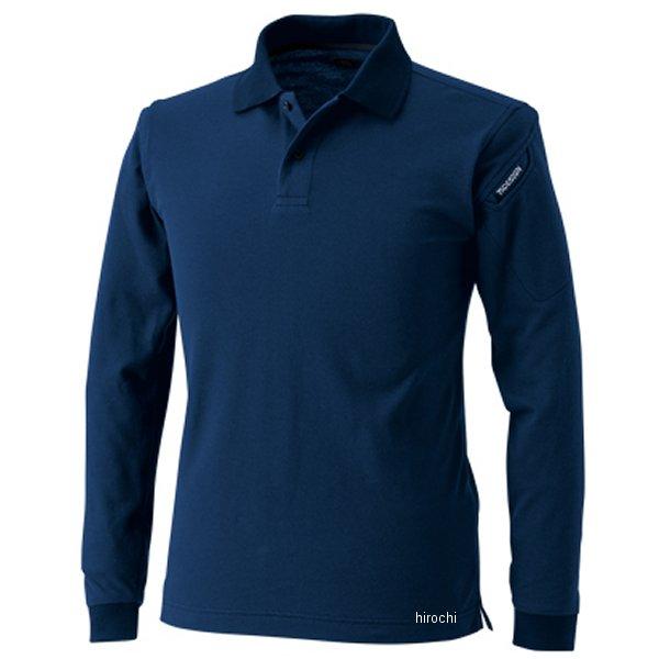 【メーカー在庫あり】 4075 TSデザイン ES ロングスリーブポロシャツ ネイビー 3Lサイズ ...