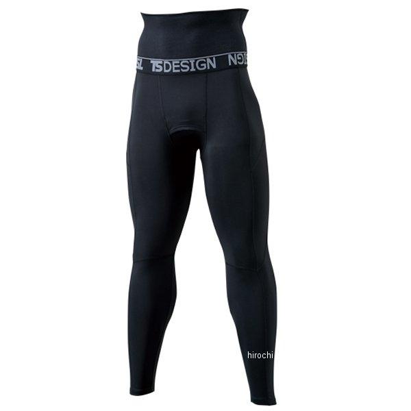 【メーカー在庫あり】 82241 TSデザイン 腹巻き付きロングパンツ 黒/黒 LLサイズ JP店