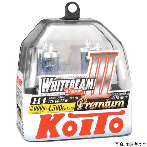 P0758W 小糸製作所 ハロゲンバルブ H8 12V35W 4000K ハードケース 2個入り ホ...