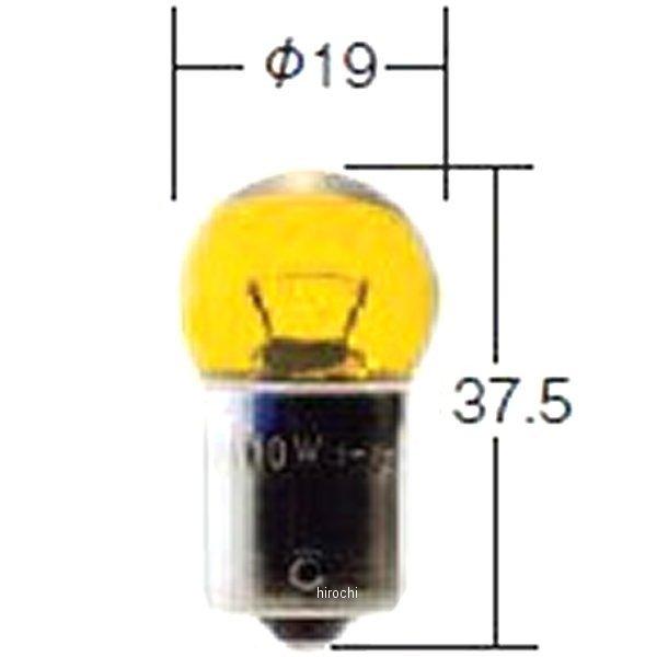 3643Y 小糸製作所 白熱バルブ G18 24V12W 10個入り 黄 JP店