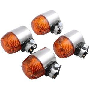 21171 シージーシー CGC ウインカーランプセット ヨーロピアン 836 丸型 メッキ/アンバー 4個入り JP店