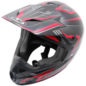 HJH123BK01M エイチジェイシー HJC オフロードヘルメット CS-MXIIエッジ 黒/赤 Mサイズ JP店