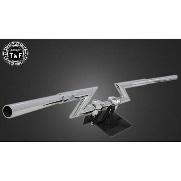 506125 ガレージT＆F 極太Zバーハンドル 4インチ メッキ 25.4mm ドラッグスター40...