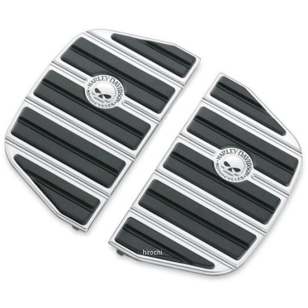 50713-04 ハーレー純正 パッセンジャーフットボードインサート スカル トラディショナル JP...