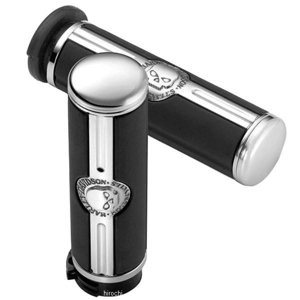 56740-04 ハーレー純正 ハンドグリップ スカル ミディアム/1.5インチ径(38mm) JP...