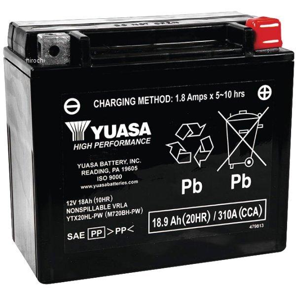 【USA在庫あり】 ysaYUAM720BH-PW YUASA メンテナンスフリーバッテリー YTX...