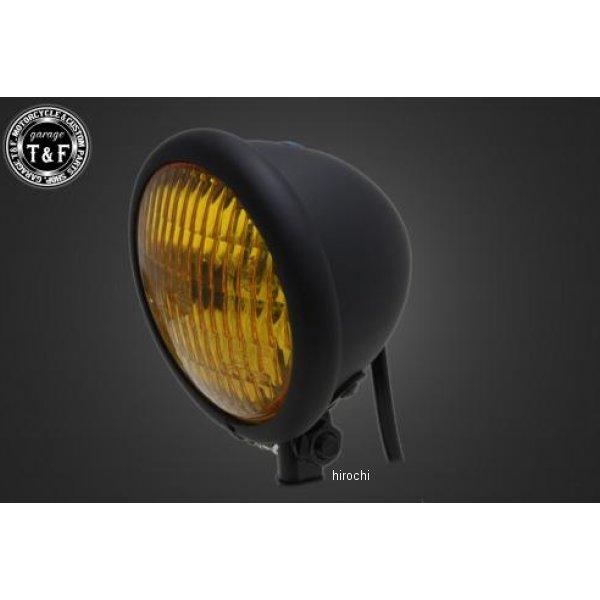 6061853 ガレージT＆F 4.5インチベーツライト オールマットブラック/イエローレンズ仕様+...