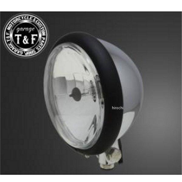 6080533 ガレージT＆F 5.75インチベーツライト マットブラック/メッキ/クリアーレンズ+...