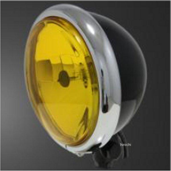 6080593 ガレージT＆F 5.75インチベーツライト メッキ/ブラック/イエローレンズ+ステー...