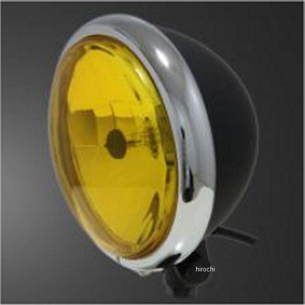 6080633 ガレージT＆F 5.75インチベーツライト メッキ/マットブラック/イエローレンズ+...