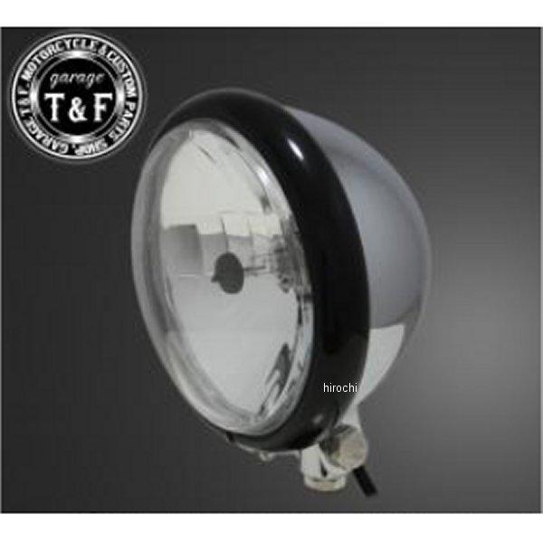 6080793 ガレージT＆F 5.75インチベーツライト ブラック/メッキ/クリアーレンズ+ステー...