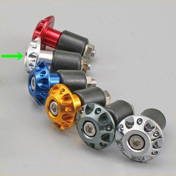 【メーカー在庫あり】 72020 デイトナ アルミビレットバーエンド ファインカット シルバー 2個...