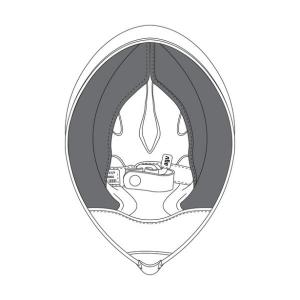 KIT6023200105 エージーブイ AGV チークパッド PISTA GP R アジアフィット 黒 Sサイズ JP店