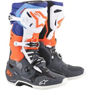 ブーツ アルパインスターズ 10サイズ テック10 車 バイク 自転車 オフロードブーツ Jp店 29 0cm 9047 10 が激安 クールグレー オレンジ 青 白