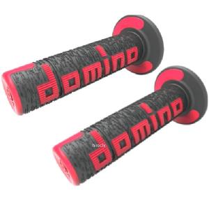 A36041C4042 ドミノ domino グリップ オフロード A360 エンドクローズ 120mm 黒/赤 左右セット JP店