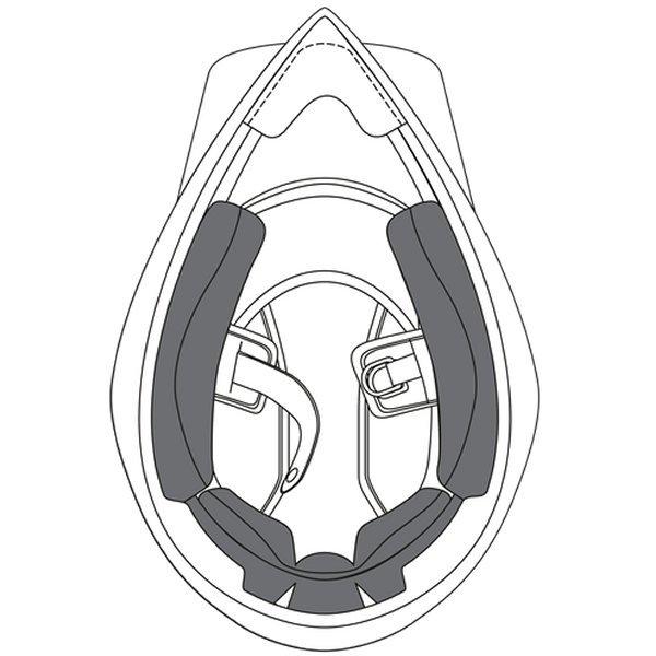 KIT7630299909 エージーブイ AGV チークパッド インターナショナルフィット AX9用...