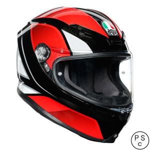 630192MF004-M エージーブイ AGV フルフェイスヘルメット K6 HYPHEN 黒/赤/白 Mサイズ JP店