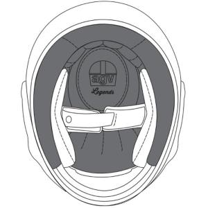 KIT77005001-S エージーブイ AGV クラウンパッド アジアンフィット X101用 黒 Sサイズ JP店