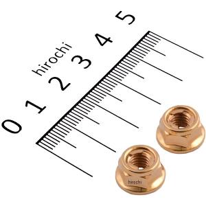 811720-06 ポッシュ POSH SUS304 フランジ付きロックナット M6 P1.0 24Kメッキ 2個入り JP店