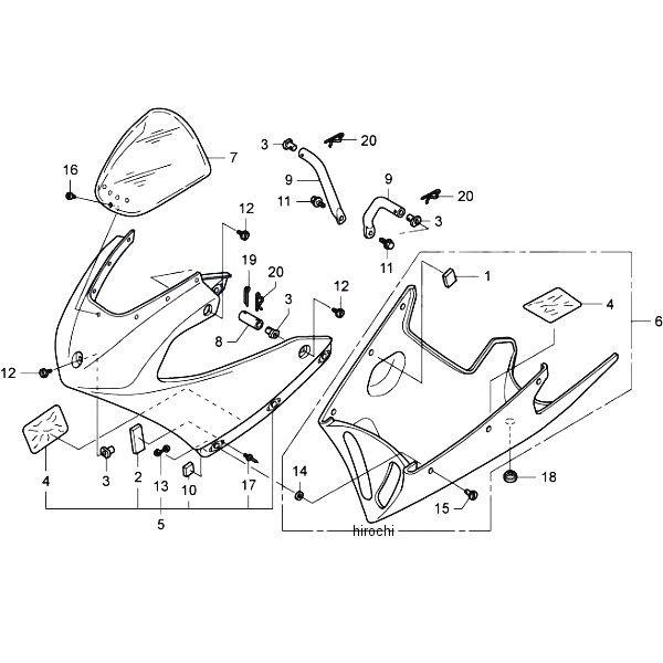 90654-NC8-000 ホンダレーシング HRC グロメット ファスナー JP店