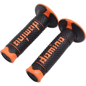 A26041C4540 ドミノ domino グリップ オフロード DSH 119mm 黒/オレンジ 左右セット JP店