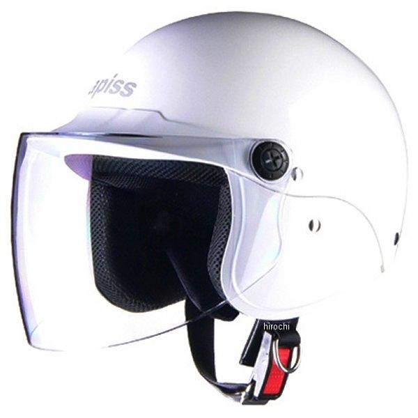 【メーカー在庫あり】 AP-603-WH AP-603 リード工業 ヘルメット アピス セミジェット...