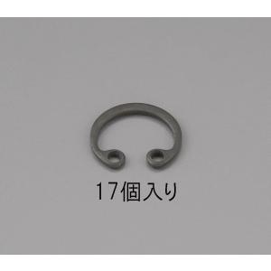 000012221286 エスコ ESCO 8mm 穴用スナップリング 17個 HD店