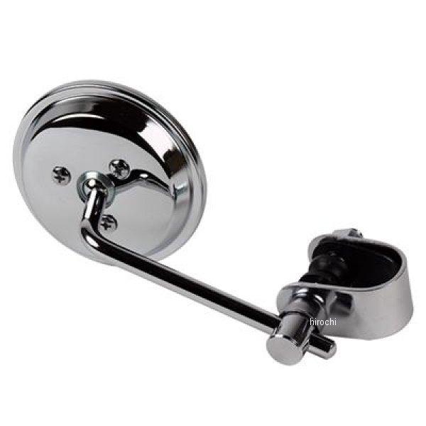 G20-06814 GOODS グッズ 3インチラウンドミラー クローム クランプタイプ 7/8イン...