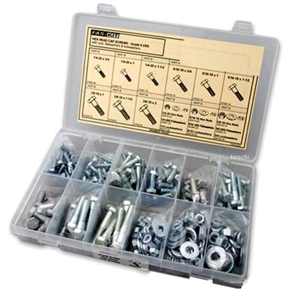 【メーカー在庫あり】 GC-77469 ガッツクローム HEXボルト&amp;ナットセット 細目 ジンク 3...