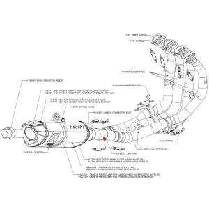 L-Y6E7TL アクラポビッチ AKRAPOVIC リンクパイプ エボリューションライン 08年-09年 YZF-R6 チタン JP店｜hirochi